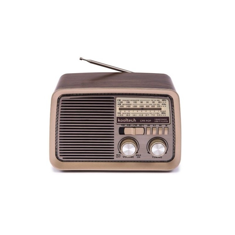 Kooltech CPR POP radio Personal Madera