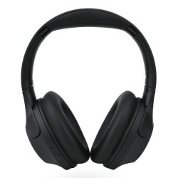 Ksix Auriculares inalámbricos Odissey, ANC + ENC, Micrófono, Autonomía 30h, Llamadas, Cable Jack 3,5 mm, Estuche, Negro