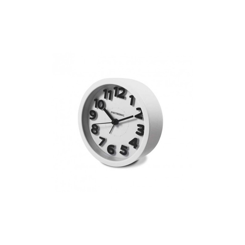 Metronic 477307 despertador Reloj despertador analógico Blanco