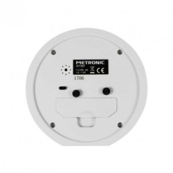 Metronic 477307 despertador Reloj despertador analógico Blanco