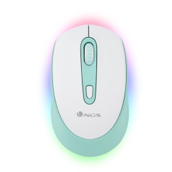 NGS SMOG MINT-RB ratón Juego Ambidextro RF Wireless + Bluetooth Óptico 2400 DPI
