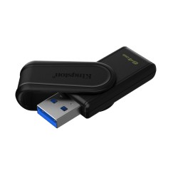 Kingston Technology DataTraveler 64GB Portable USB 3.2 Gen 1 Exodia S (Black Black)