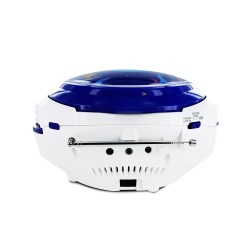 Metronic 477170 reproductor de CD Azul, Blanco Reproductor de CD portátil