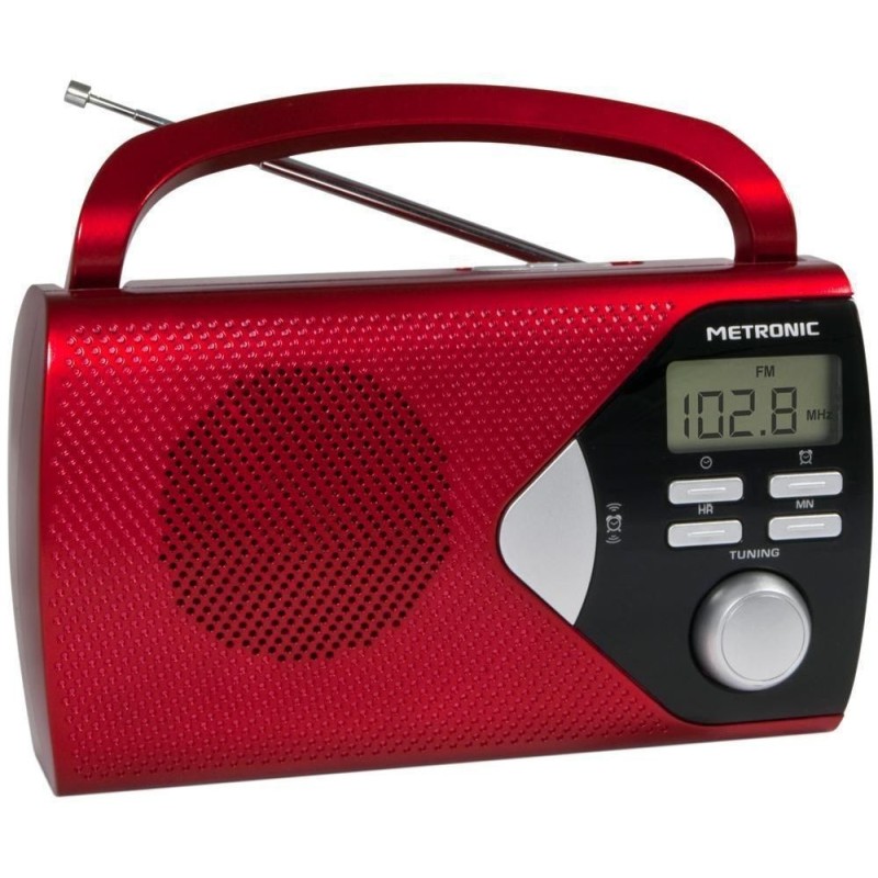 Metronic 477201 radio Portátil Digital Rojo