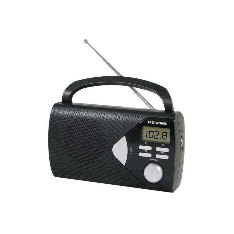 Metronic 477205 radio Portátil Digital Negro