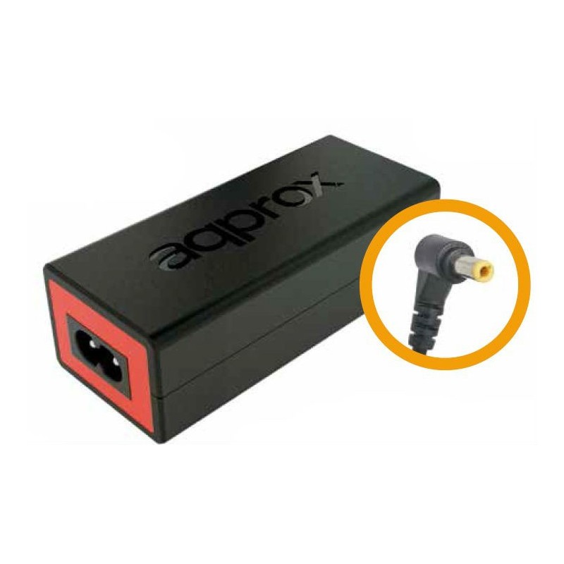 Approx appA02 adaptador e inversor de corriente Interior 90 W Negro, Rojo