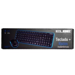 ELBE PTR-101 teclado Ratón incluido Hogar   Oficina RF inalámbrico Negro, Azul