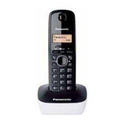 Panasonic KX-TG1611 Teléfono DECT Identificador de llamadas Negro, Blanco