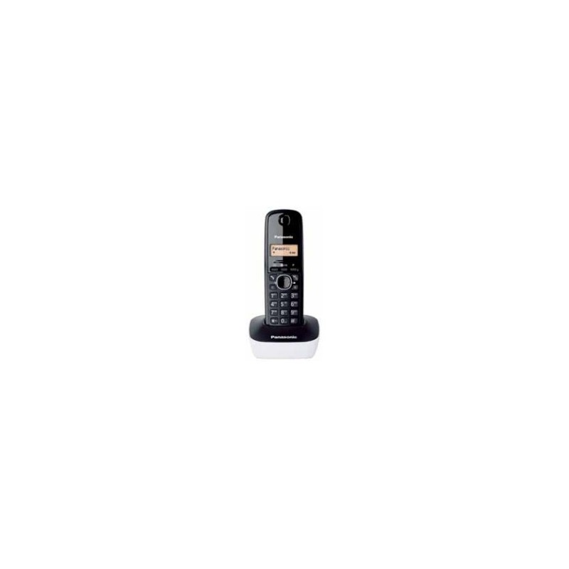 Panasonic KX-TG1611 Teléfono DECT Identificador de llamadas Negro, Blanco