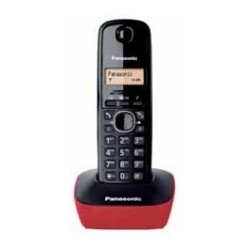 Panasonic KX-TG1611 Teléfono DECT Identificador de llamadas Negro, Rojo