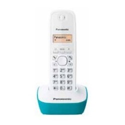 Panasonic KX-TG1611 Teléfono DECT Identificador de llamadas Turquesa, Blanco