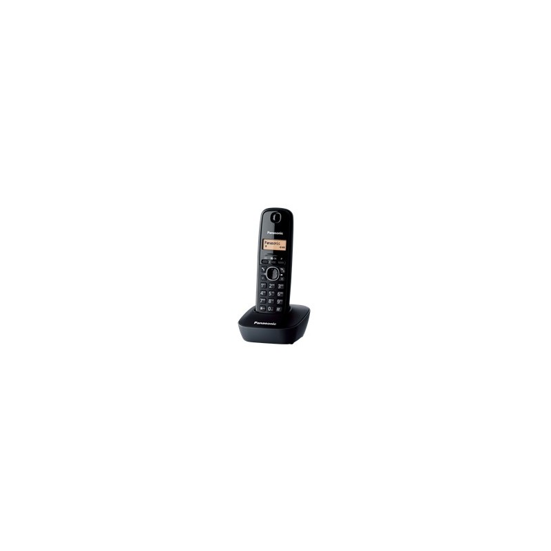 Panasonic KX-TG1611 teléfono Teléfono DECT Identificador de llamadas Negro