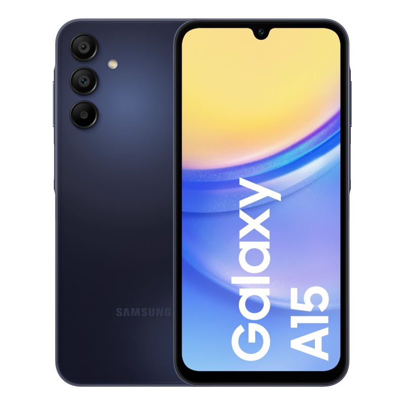 Samsung Galaxy A15 16,5 cm (6.5") SIM doble Android 14 4G USB Tipo C 4 GB 128 GB 5000 mAh Negro, Azul