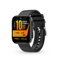 Contact Smartwatch iStyle, Pantalla IPS 2,01", Aut. 5 días, Modos deporte y salud, Llamadas, Asistentes voz, Sumergible, Negro
