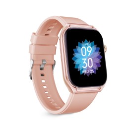 Ksix Smartwatch Urban Move, Pantalla AMOLED 2.06", Autonomía 5 días, Modo deporte y salud, Manos libres, IP67, Rosa