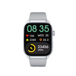 Ksix Smartwatch Urban Move, Pantalla AMOLED 2.06", Autonomía 5 días, Modo deporte y salud, Manos libres, IP67, Gris