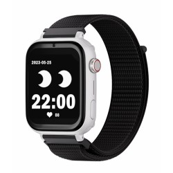 SaveFamily Save Family PLUS SmartWatch con GPS y llamada Blanco Correa Tela Negra NO INCLUYE SIM