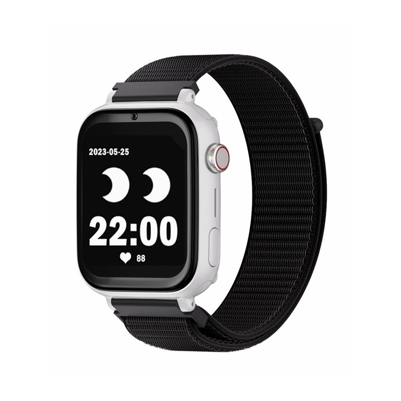SaveFamily Save Family PLUS SmartWatch con GPS y llamada Blanco Correa Tela Negra NO INCLUYE SIM