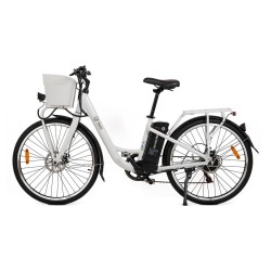 Youin BK2226W bicicleta eléctrica Blanco Aluminio 66 cm (26") 25 kg