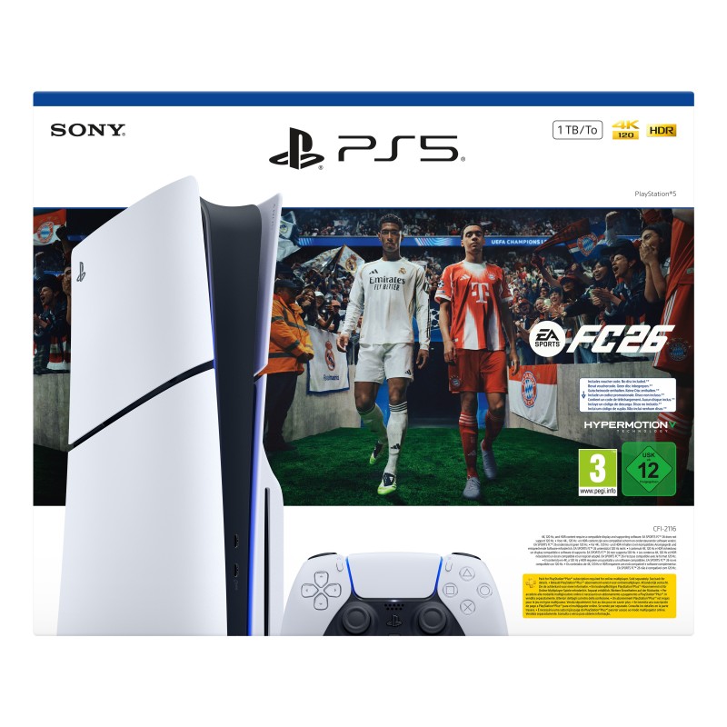 Sony Pack de consola PlayStation 5 1 TB y EA SPORTS FC 26