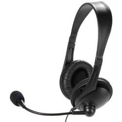 Vivanco 36671 auricular y casco Auriculares Alámbrico Diadema Oficina Centro de llamadas Negro