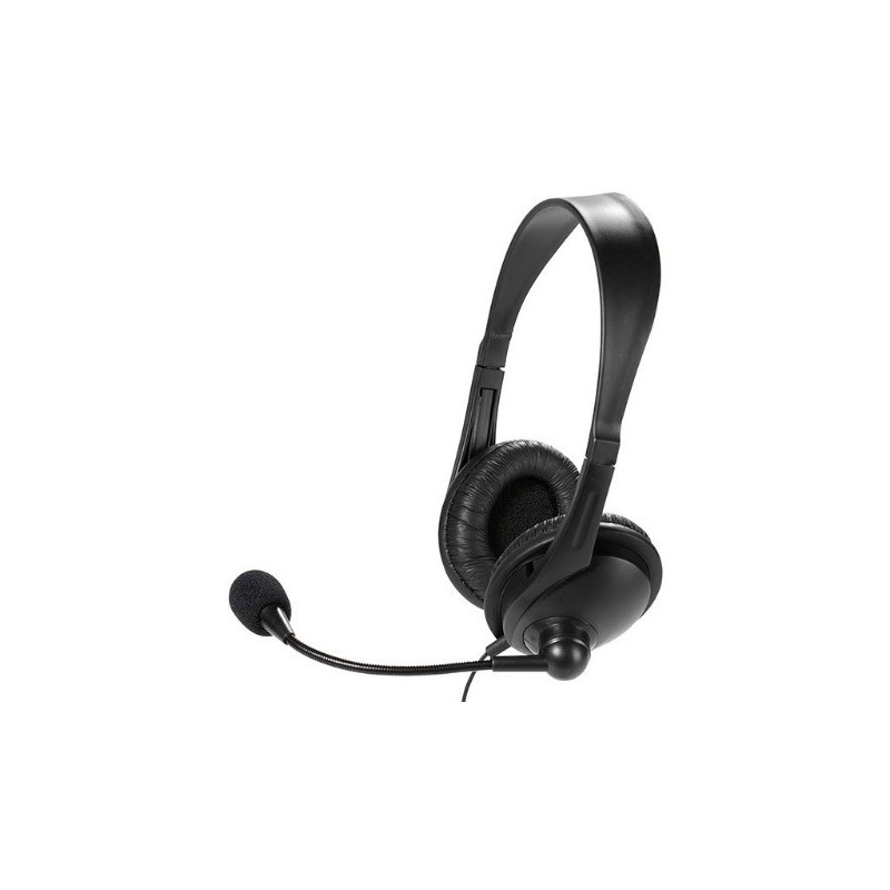 Vivanco 36671 auricular y casco Auriculares Alámbrico Diadema Oficina Centro de llamadas Negro