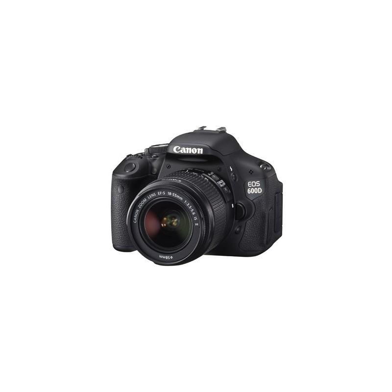 Canon EOS 600D + EF-S 18-55mm IS II Juego de cámara SLR 18 MP CMOS 5184 x 3456 Pixeles Negro