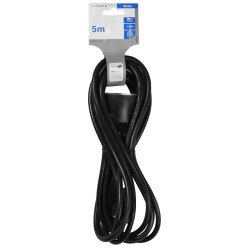 Vivanco SKV 5B-N base múltiple 5 m 1 salidas AC Interior Negro