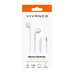 Vivanco WEVVSS10_W Auriculares Alámbrico Dentro de oído Llamadas Música Blanco