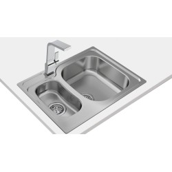 Teka UNIVERSE 60 T-XP 1½B Lavabo sobre-encimera Rectangular Acero inoxidable