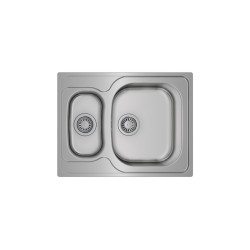 Teka UNIVERSE 60 T-XP 1½B Lavabo sobre-encimera Rectangular Acero inoxidable