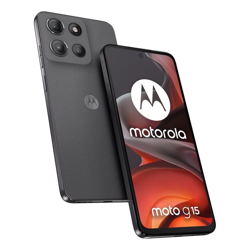 Motorola moto g15 17,1 cm (6.72") SIM doble Android 15 4G USB Tipo C 8 GB 128 GB 5200 mAh Gris