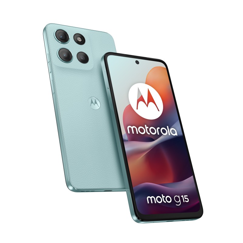 Motorola moto g15 17,1 cm (6.72") SIM doble Android 15 4G USB Tipo C 8 GB 512 GB 5200 mAh Azul claro