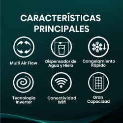 Hisense RS818N4TIC1 nevera puerta lado a lado Independiente 632 L Acero inoxidable