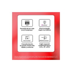 LG GBBS312ASW nevera y congelador Independiente 333 L Blanco