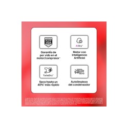 LG RHX5009TBB secadora Independiente Carga frontal 9 kg Grafito