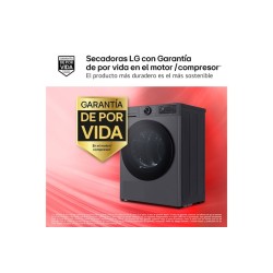 LG RHX5009TBB secadora Independiente Carga frontal 9 kg Grafito