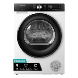 Hisense DH3S902BWCC secadora Independiente Carga frontal 9 kg Blanco