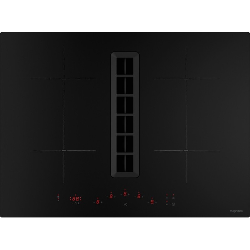 Mepamsa INDU VALUE RECIRCULANTE 700 mm Negro Integrado 70 cm Con placa de inducción 4 zona(s) Campana integrada