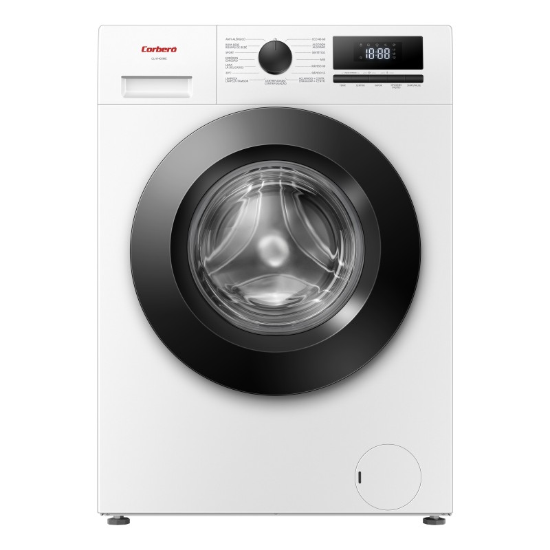 Corbero CLH9405ME lavadora Carga frontal 9 kg 1400 RPM Negro, Blanco