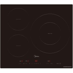 Midea MIH350D157K0 Negro Encimera 59 cm Con placa de inducción 3 zona(s)