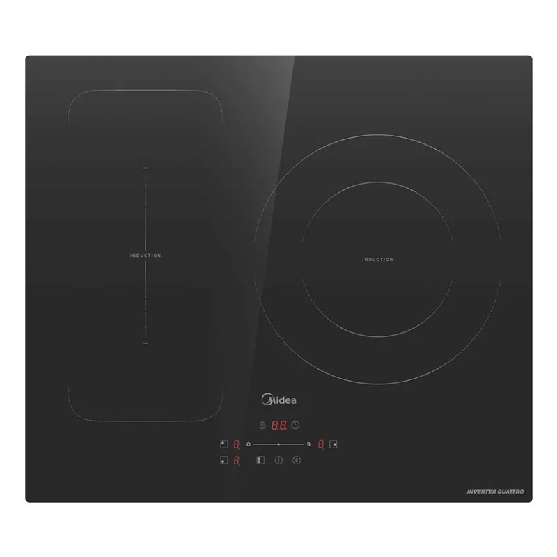 Midea MIH740T279K0 hobs Negro Integrado 59 cm Con placa de inducción 3 zona(s)