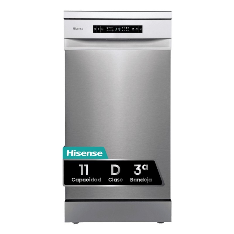 Hisense HS543D10X lavavajillas Semi integrado 11 cubiertos