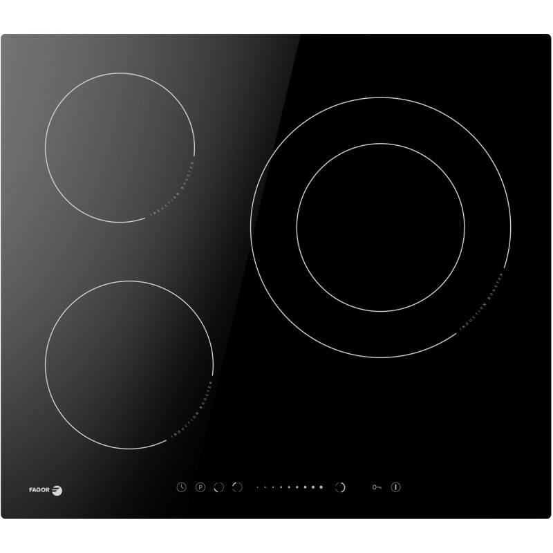 Fagor 3IF-305BC Negro Integrado 60 cm Con placa de inducción 3 zona(s)