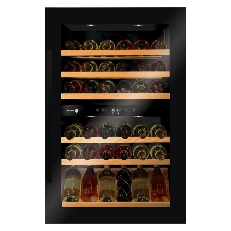 Fagor 3WCI-8840N Nevera de vino Integrado Negro 59 botella(s)