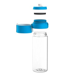 Brita Fill&Go Botella con filtro de agua 0,6 L Azul, Transparente