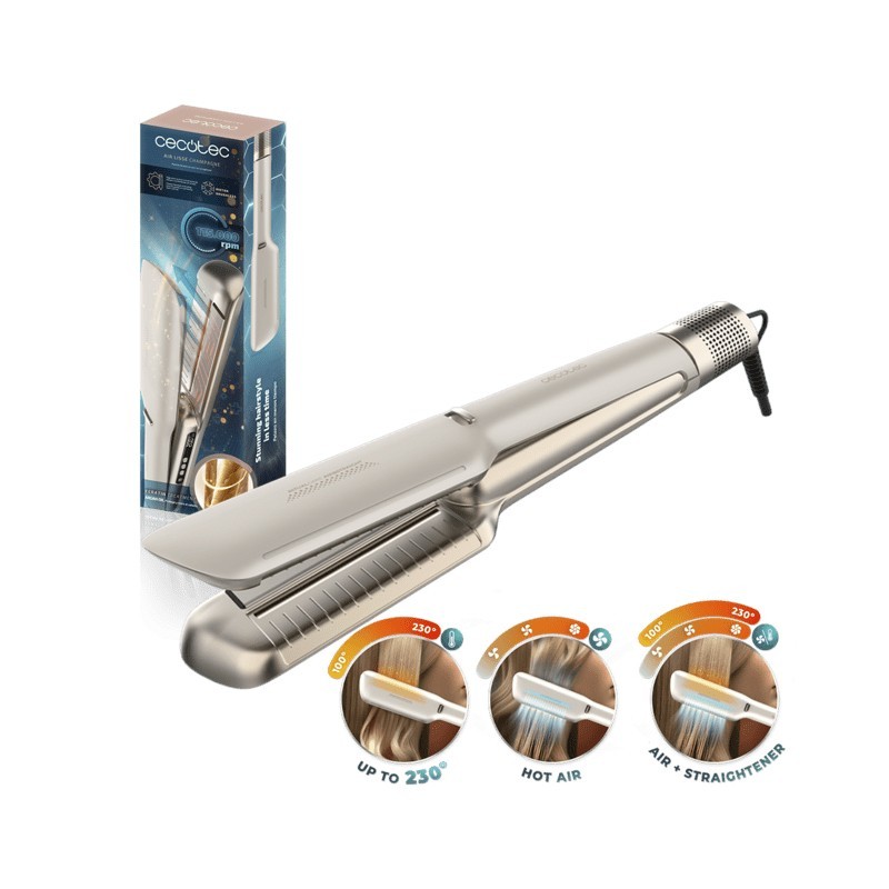 Cecotec Air Lisse Champagne Plancha de pelo Caliente Champán