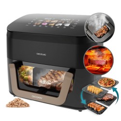 Cecotec Cecofry&Grill Smokin' 11000 Plus Sencillo 11 L Independiente 2900 W Freidora de aire caliente Negro