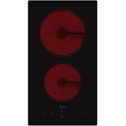 Midea MCH300D111K0 hobs Negro Integrado 28.8 cm Con placa de inducción 2 zona(s)