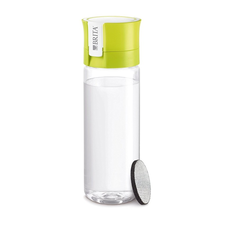 Brita Fill&Go Vital Botella con filtro de agua 0,6 L Verde, Transparente